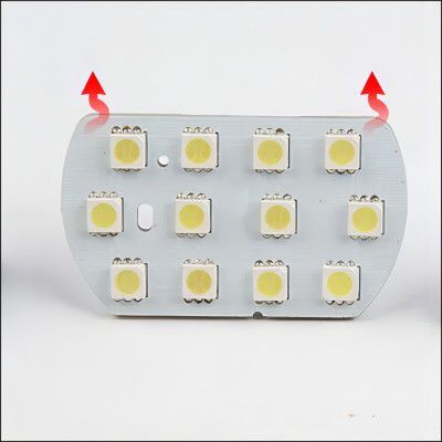 Wytwarzanie płyt PCB z 12 LED o wysokim oświetleniu do czytania samochodów